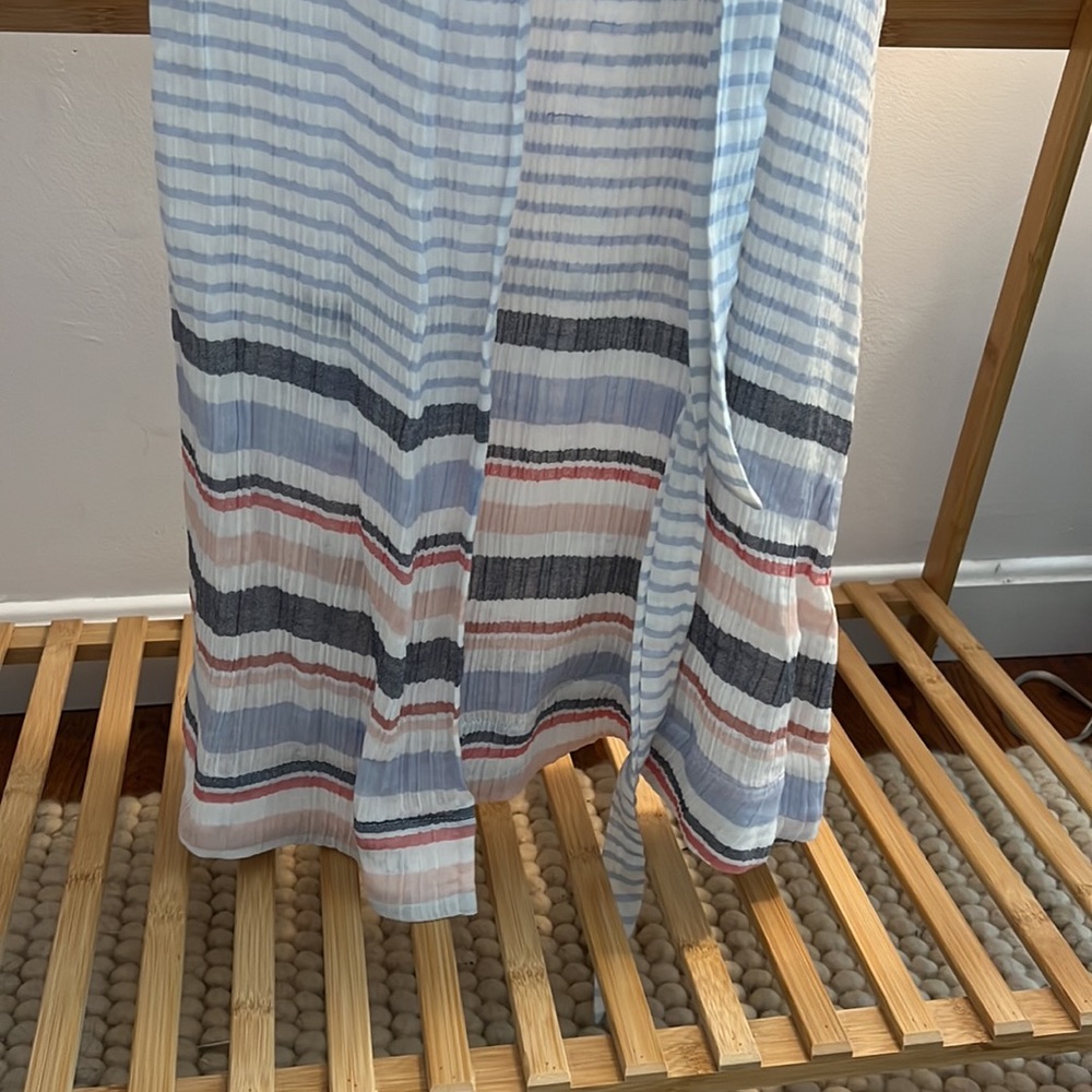 NWT | Marine Layer | Maddie Wrap Midi Dress | Bel Air Blue | XL - Picture 7 of 7